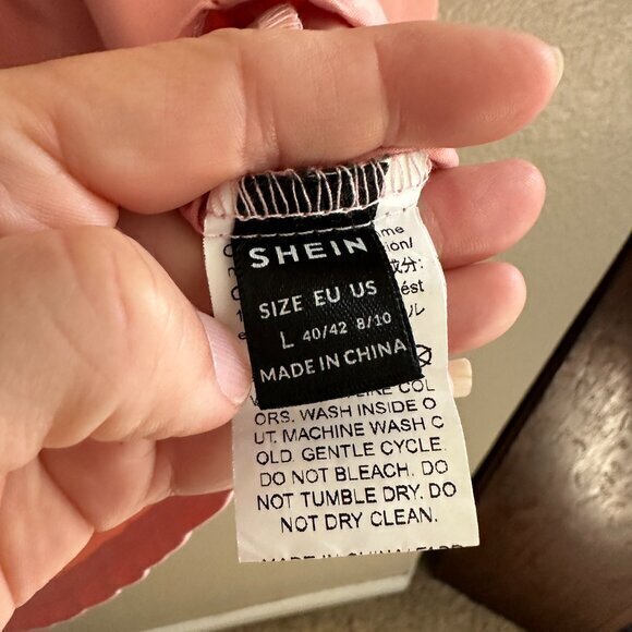 Shein Pink‎ Windbreaker Size Large - Picture 2 of 6